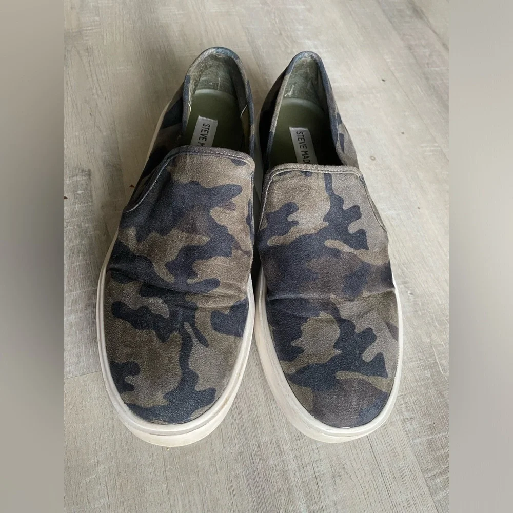 Steve Madden suede camp slip-on sneakers | size 8.5 - Picture 1 of 5
